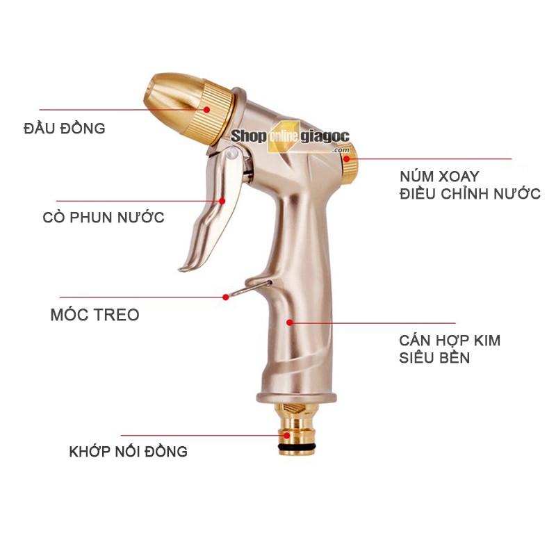 Vòi xịt nước đầu đồng Hệ inch