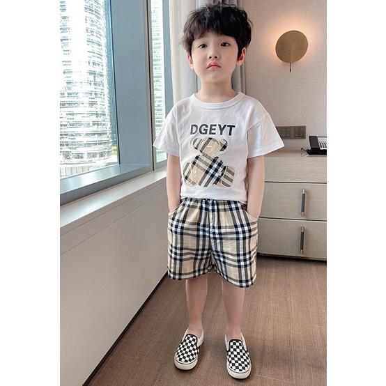 BT20 Size90-150 (9-35kg) Bộ thun bé trai,áo thun+quần kaki đẹp Thời trang trẻ Em hàng quảng châu