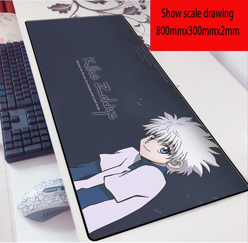 Anime Hunter X Hunter Miếng Lót Chuột 80X30 Game 2Mm MousePad Quá Khổ Bàn Phím Laptop Miếng Lót Bàn Cho Chơi Game