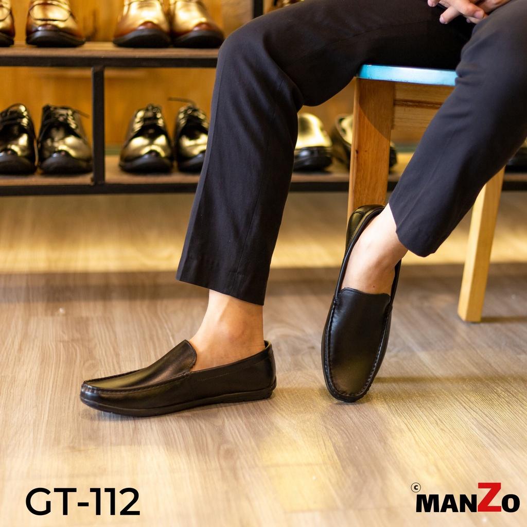 Giày mọi nam cao cấp da bò - Giầy lười giá rẻ nhất - Bảo hành 12 tháng tại Manzo store - GT 112