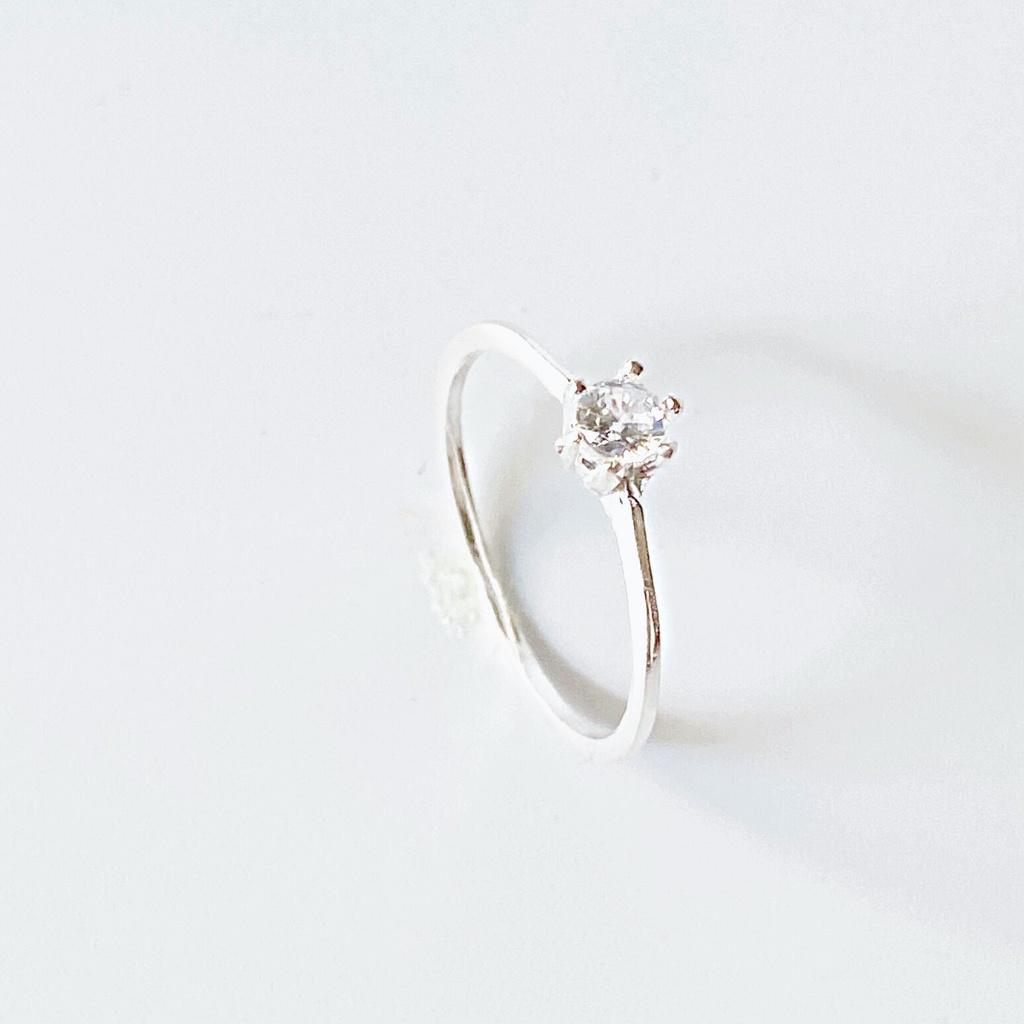 Nhẫn bạc nữ ANTA Jewelry Bud stone round đính đá ATJ9024
