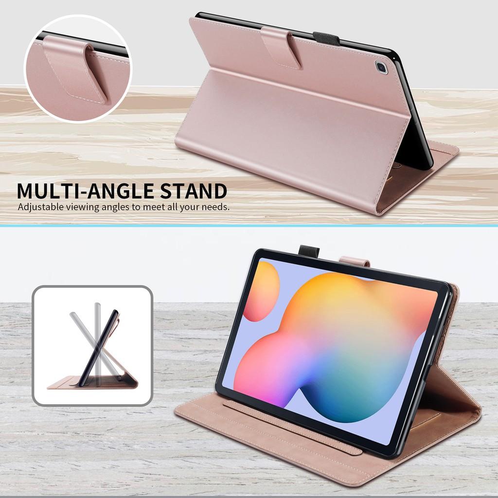 Bao dao máy tính bảng PU viền Silicon mềm cho SAMSUNG GALAXY TAB S6 LITE 10.4" SM-P610 SM-P615