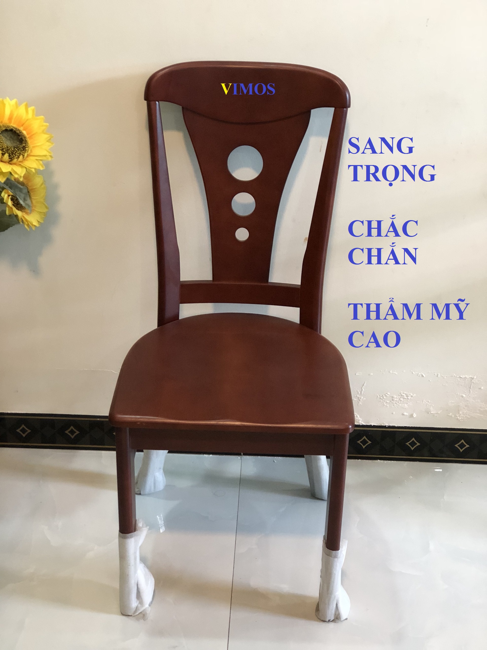 Ghế bàn ăn, ghế ngồi làm việc gỗ xoan đào -thương hiệu VIMOS