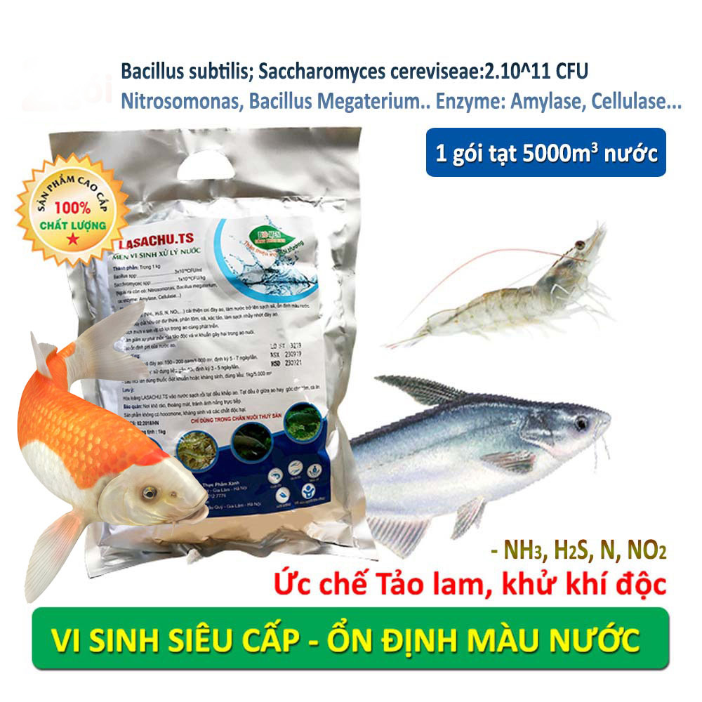 LASACHU - Vi sinh xử lý ao nuôi Tôm, Cá..
