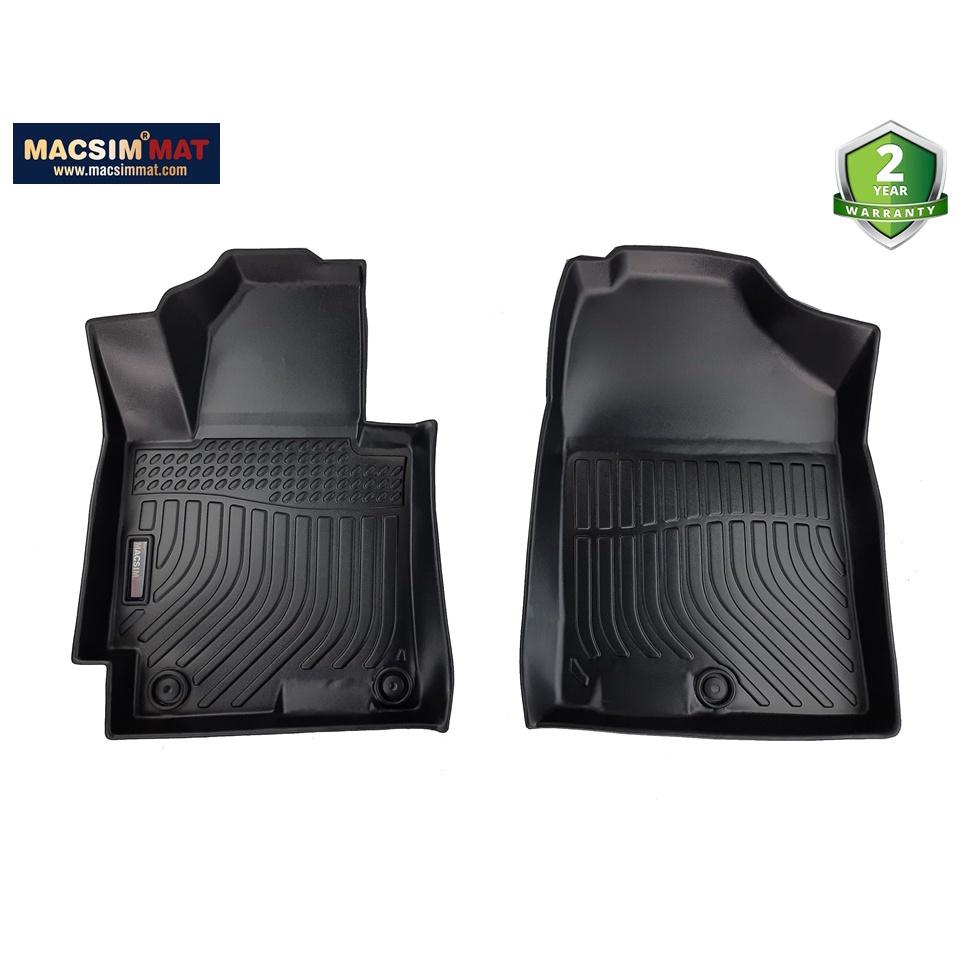 Thảm lót sàn xe ô tô KIA K3 CERATO  chất liệu TPV thương hiệu Macsim màu đen
