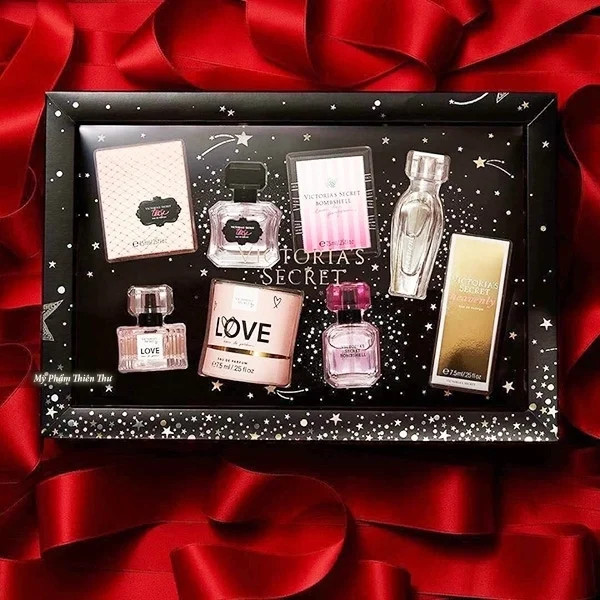 Set Nước Hoa Mini-Gift Set Victoria’s Secret (Love EDP 7.5ml+Tease 7.5ml+Bombshell 7.5ml+Heavenly 7.5ml)