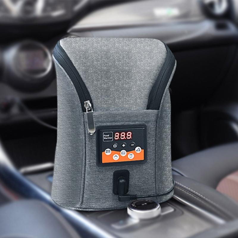 Đa Năng Xe Hơi USB Dual-Bình Sữa Ấm Di Động Bình Nóng Cốc Du Lịch Sữa Đồ Uống Nóng Bình Giữ Nhiệt