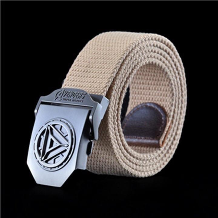 Thắt lưng vải dù mặt khoá Ironman - nhóm màu trơn