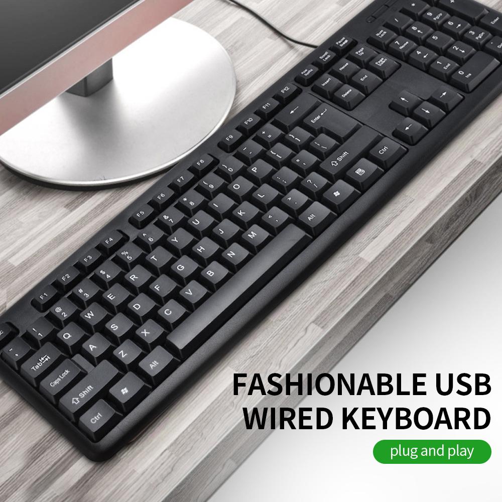 Bàn phím có dây USB 104 sô cô la chơi game văn phòng di động chính dành cho máy tính xách tay / PC KB8236