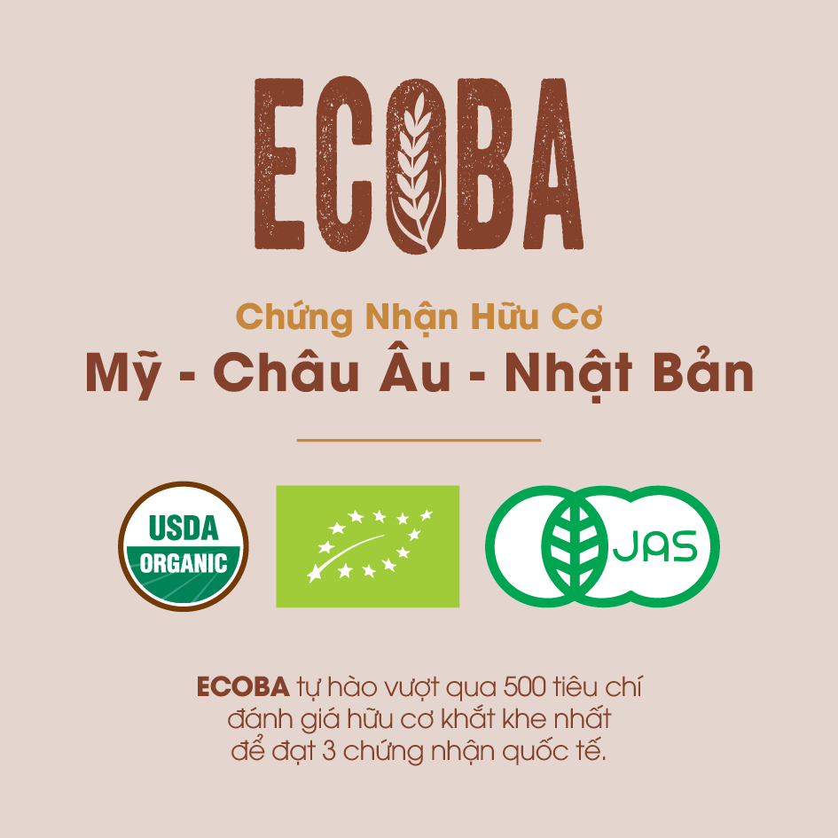 Hình ảnh Gạo lứt nâu hữu cơ cao cấp/ECOBA Kim Mễ 1kg - Gạo lứt giảm cân - Cơm ngon mềm dẻo