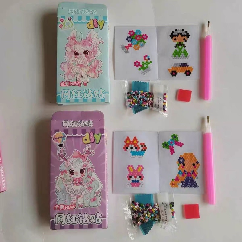 Bộ tranh đính đá 4 hình mini cho bé