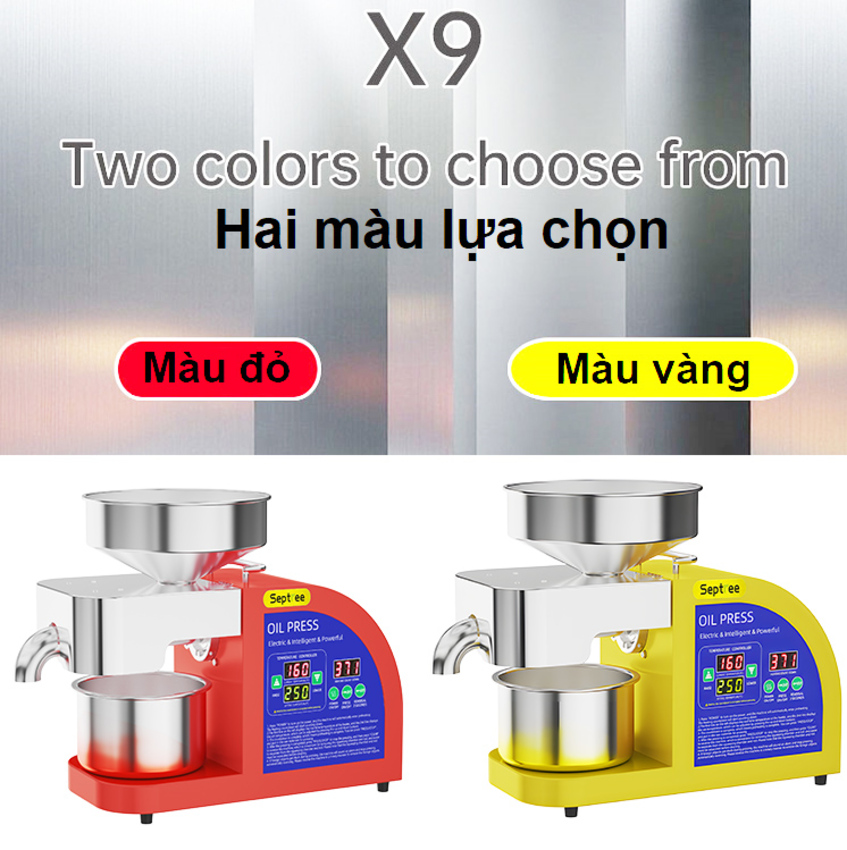 Máy ép dầu ăn thực vật dùng trong gia đình thương hiệu Mỹ cao cấp Septree X9 - Công suất 1300W - Hàng chính hãng