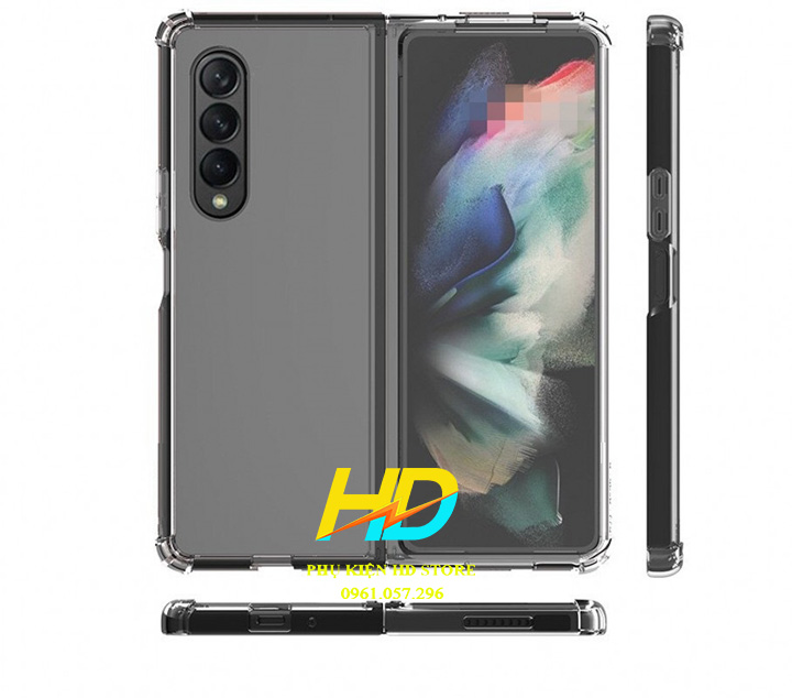 Ốp Lưng Trong Suốt Chống Sốc Cho Samsung Galaxy Z Fold3 5G Cao Cấp Không Ố Màu,Bảo Vệ Camera