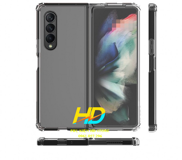 Ốp Lưng Trong Suốt Chống Sốc Cho Samsung Galaxy Z Fold3 5G Cao Cấp Không Ố Màu,Bảo Vệ Camera