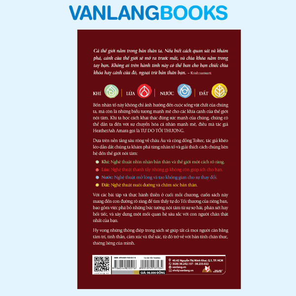 Tự Do Tối Thượng - Khai Mở Bốn Nguyên Tố Chuyển Hóa Tâm Linh - Vanlangbooks