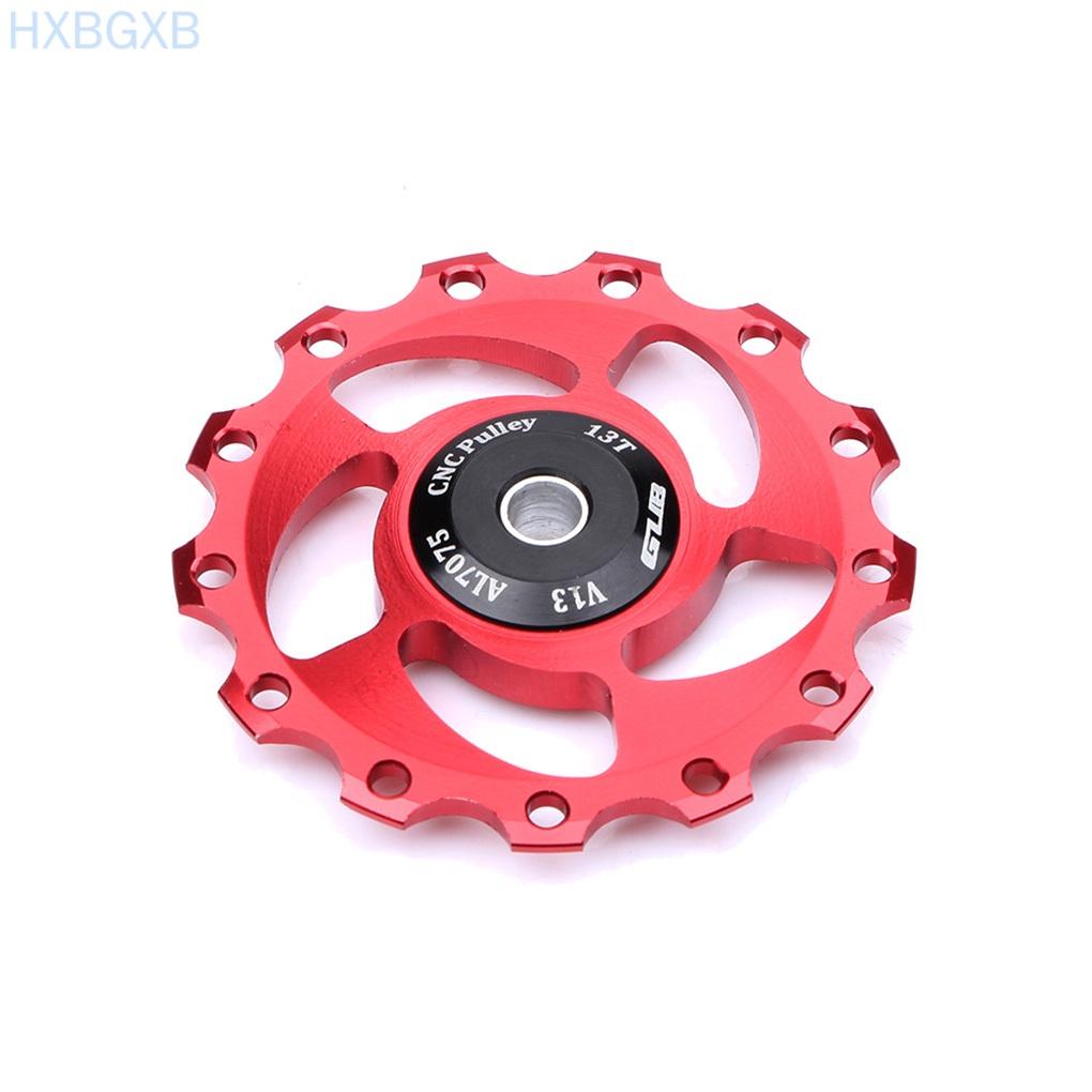 13T MTB Bicycle Rear Guiding Wheel Ceramic Bearing Pulley Road Cycling Bike Guide Roller Aluminum Alloy