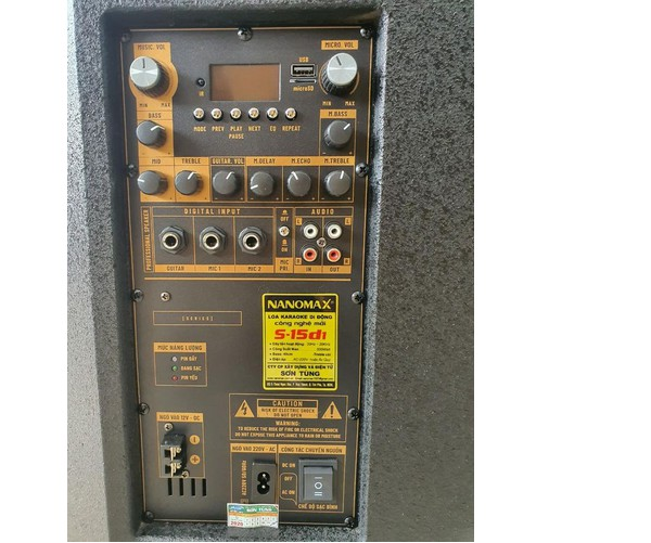 Loa Kéo Karaoke Nanomax S-15D1 Bluetooth Bass 40cm 500W - Hàng Chính Hãng