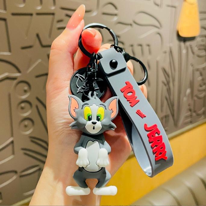 Móc Khóa Phim hoạt hình Tom and Jerry PVC loại tốt