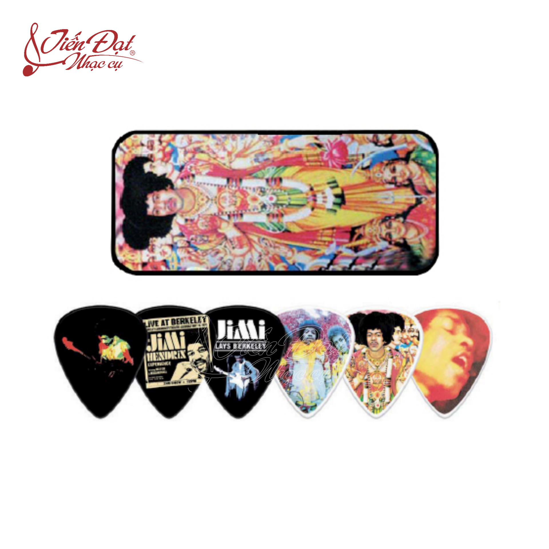 Pick Móng Gảy Dành Cho Đàn Guitar USA Jim Dunlop JHPT02M, 6 Chiếc