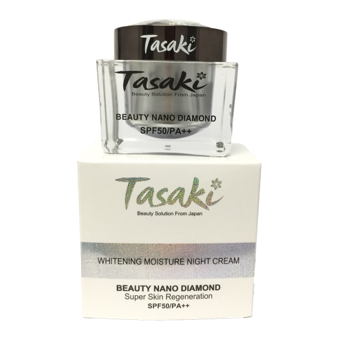 KEM TASAKI KIM CƯƠNG - PHỤC HỒI - TÁI TẠO DA - WHITENING MOISTURE NIGHT CREAM 25G - BEAUTY NANO DIAMOND
