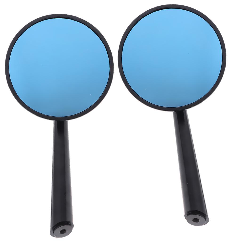 Colorful Rear View Side Mirrors Universal for Motorcycle Chopper ATV Scooter Red