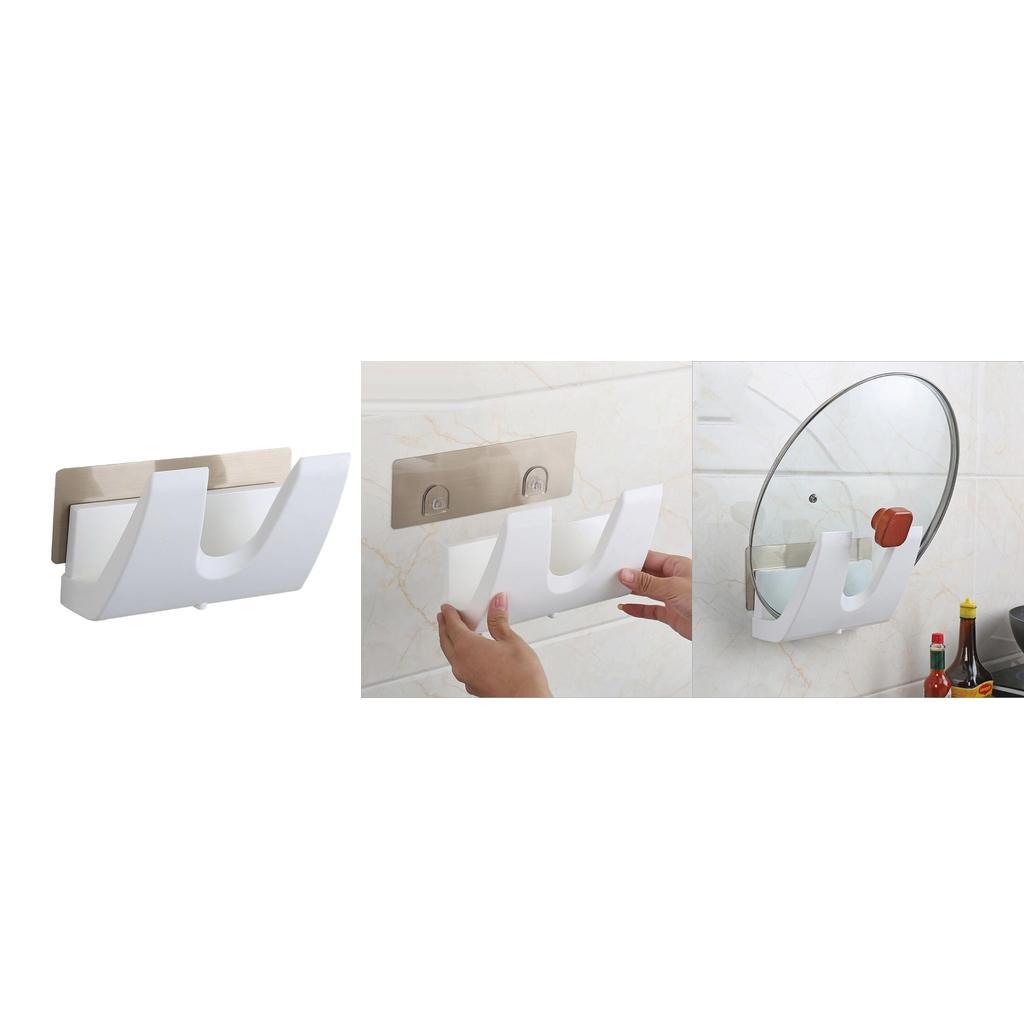 Kitchen Pan Pot Lid Cover Rack Holder Wall Storage