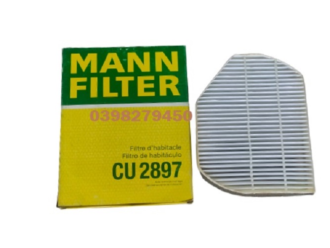 LỌC GIÓ ĐIỀU HÒA MANN FILTER CHO MERCEDES BENZ CU2897 (MÃ: A 202 830 00 18; A 202 830 03 18; A 210 830 06 18; A 210 830)