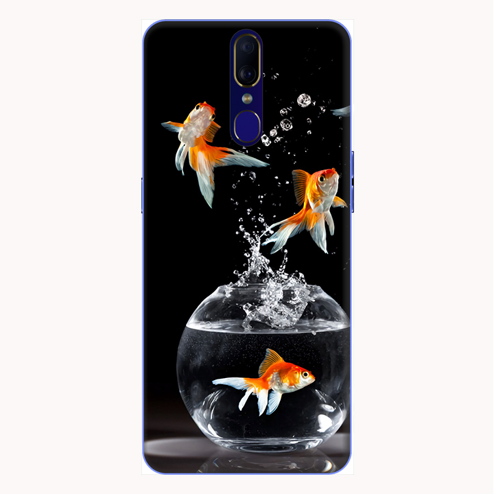 Ốp lưng điện thoại Oppo F11 hình Cá Vàng Tung Bay - Hàng chính hãng