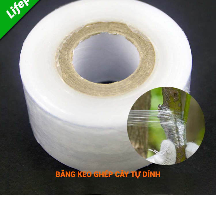 Băng keo ghép cây tự dính giúp bảo vệ mối ghép, băng keo tự dính chống thấm nước, băng keo chuyên dụng ghép cành
