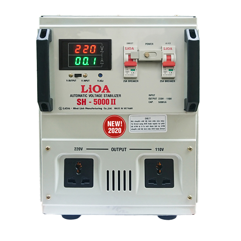 Ổn áp 1 pha LiOA SH-5000 II NEW2020