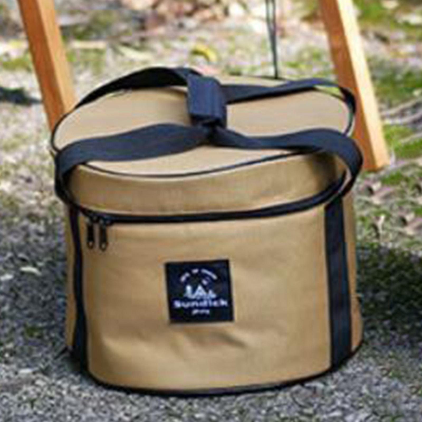 Large Capacity Camping Bag Portable Wear Resistant Outdoor for Garden