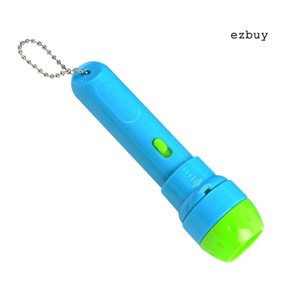 EY-Children Storybook Cartoon Cards LED Projection Flashlight Educatoin Toy Gift