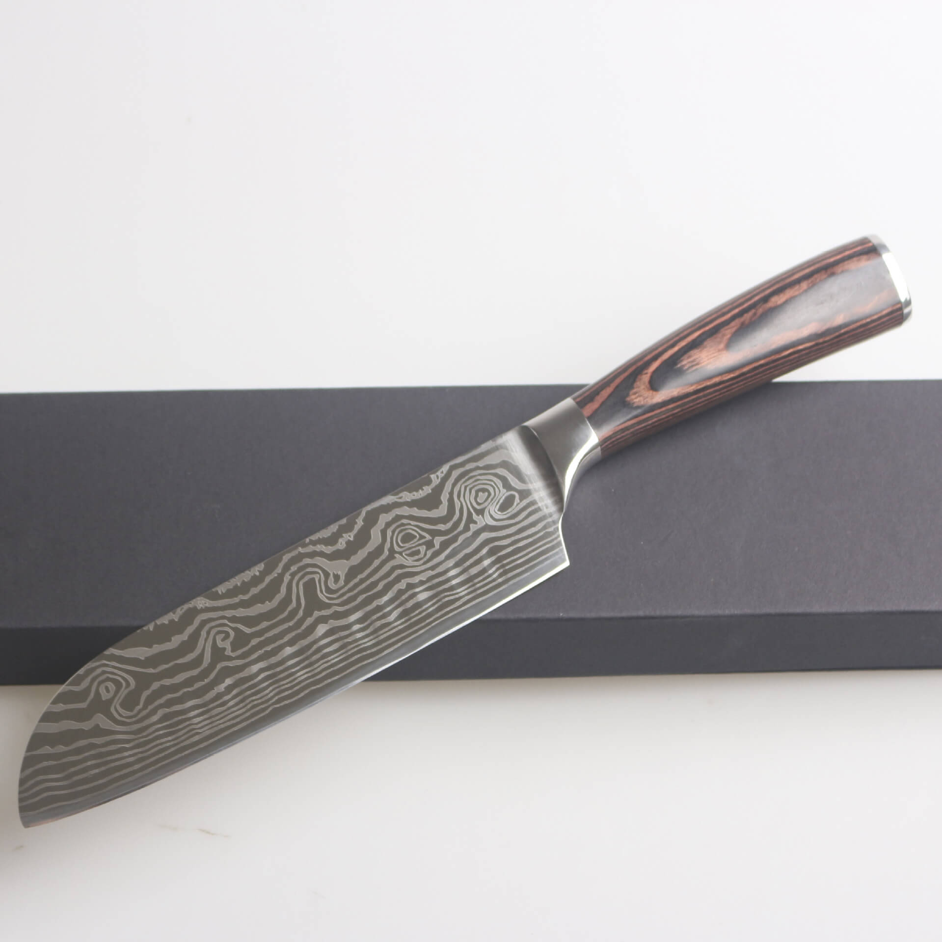 DAO - DAO BẾP NHẬT BẢN SANTOKU THÉP DAMASCUS MÃ A1 DT116 nt topcomshop vn