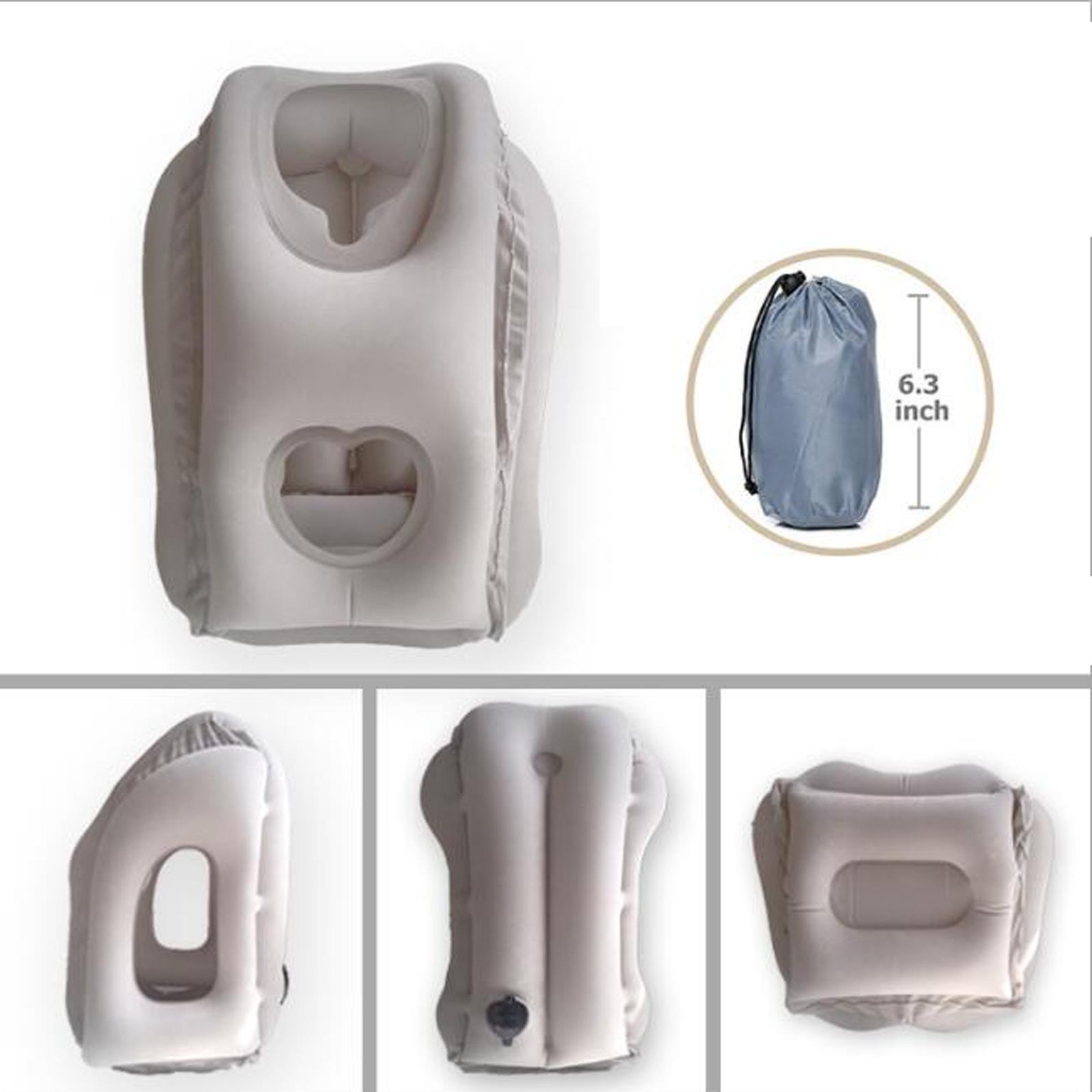 4x Travel Pillow Breathable Inflatable Neck Pillow for Office