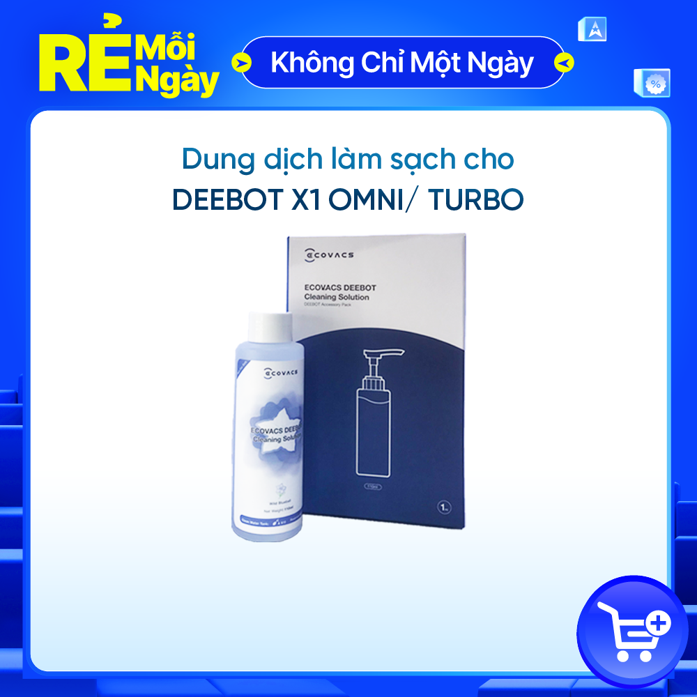 Dung Dịch lau sàn cho robot hút bụi Ecovacs Deebot X1 Omni - Hàng Chính Hãng