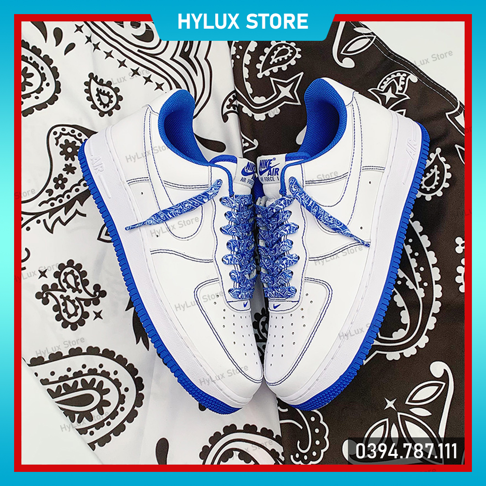 Dây giày họa tiết Paisley Bandana cho Air Force 1, Jordan 1 cao cấp - Dây giày thể thao