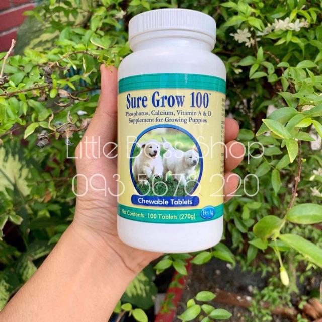 Viên bổ sung Canxi - SURE GROW 100 dành cho cún