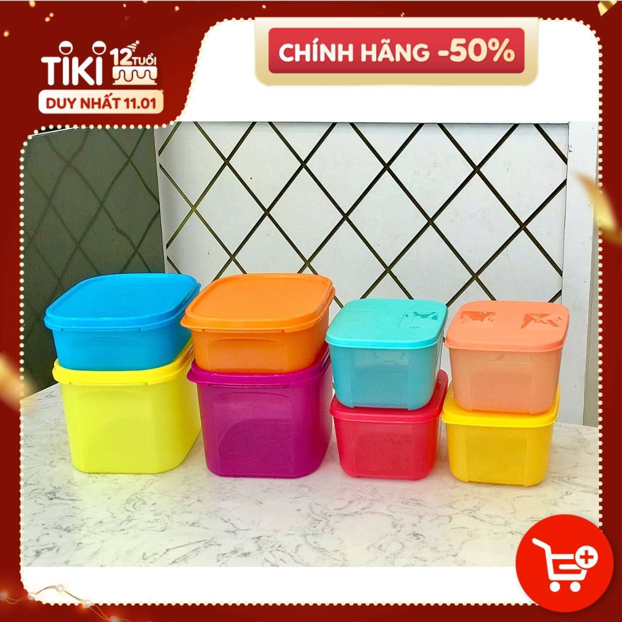 Bộ hộp trữ đông và trữ mát Tupperware (8 hộp)