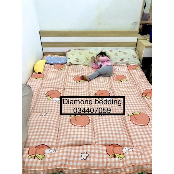 Topper Nệm-Tấm làm mềm nệm cao cấp êm ái,chống đau mỏi vai gáy,Vải cotton poly cao cấpH&amp;H BEDDING