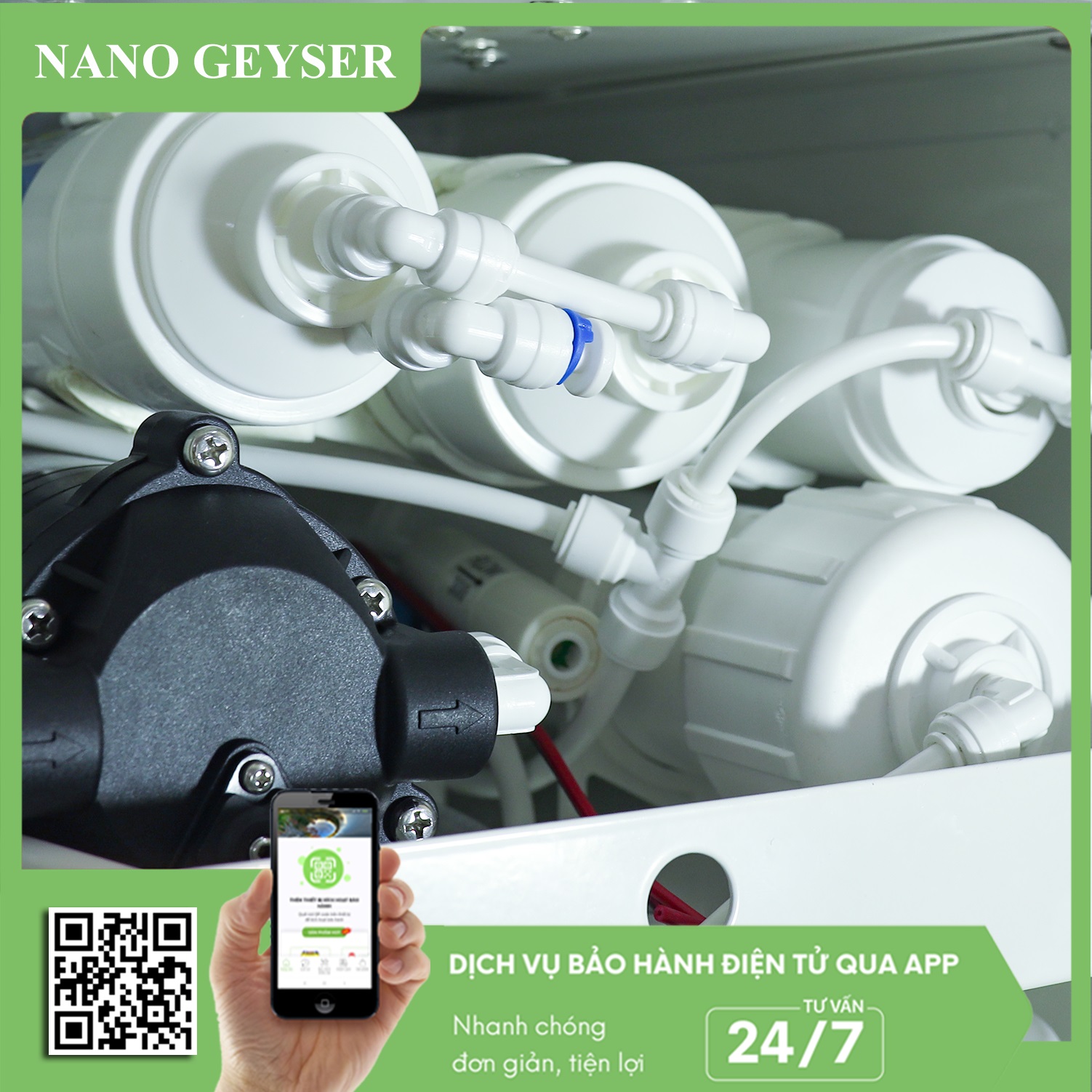 Cây nước ion Kiềm Nano Geyser I8, 2 chế độ nước tinh khiết và ion kiềm - Hàng Chính Hãng