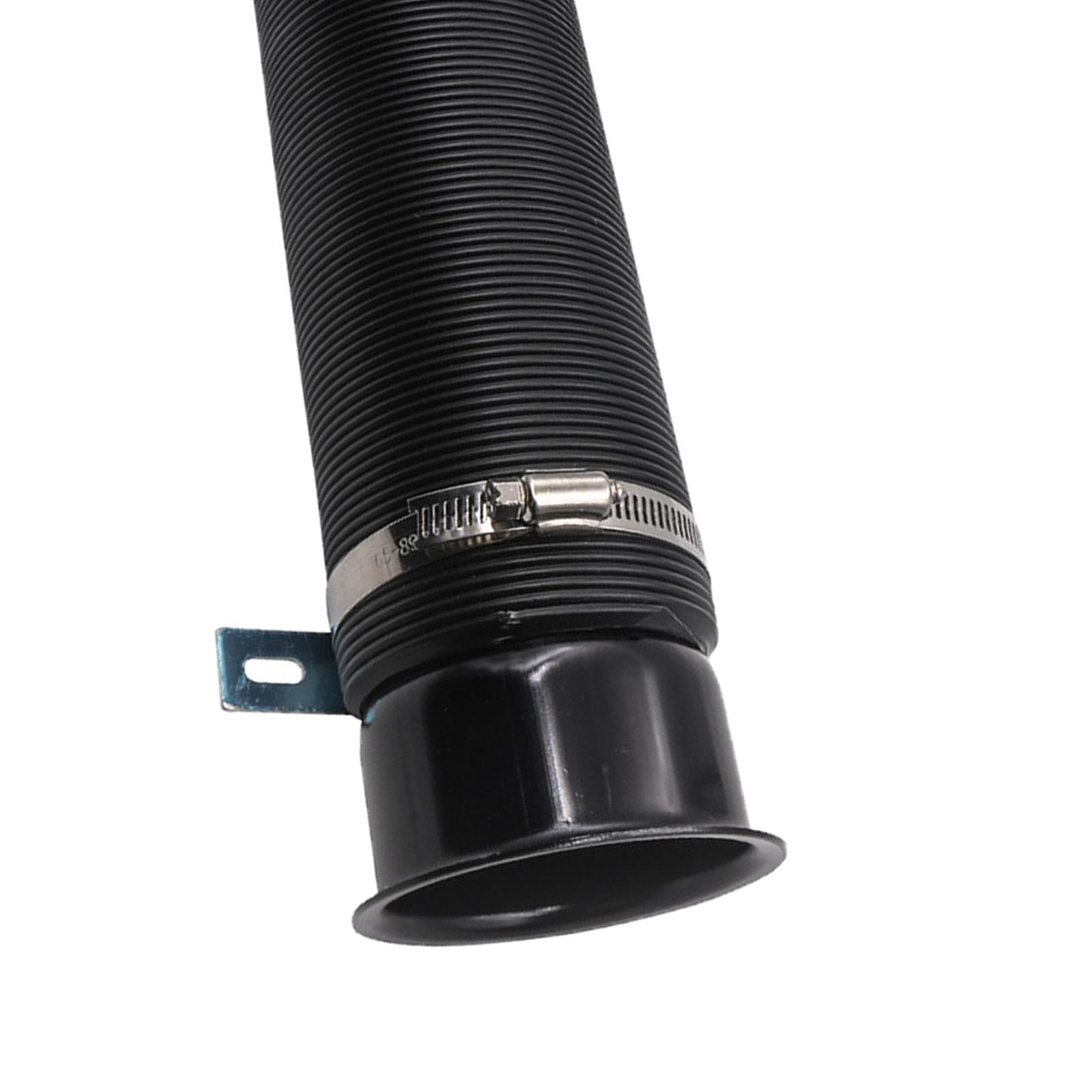 3" Adjustable Air Intake Hose Pipe, Flexible Turbo Cold Air Intake Tube Unfold 100cm Car Supplies