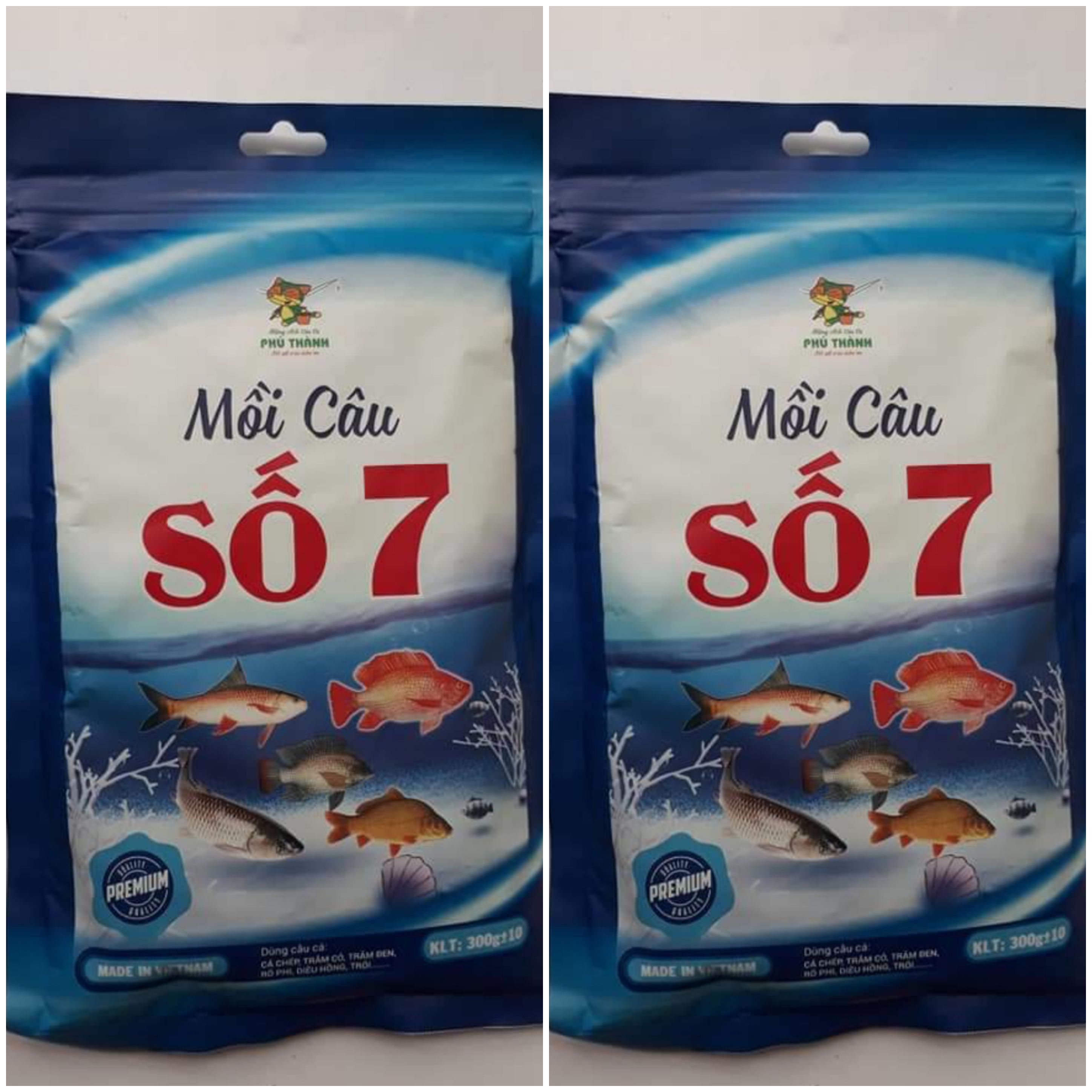 2 gói Mồi Câu Cá Phú Thành Số 7 - Vị tổng hợp