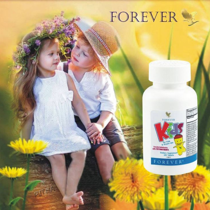 Combo thực phẩm chức năng 2 Hũ viên ngậm đa vitamin cho trẻ em Forever Kids (#354)