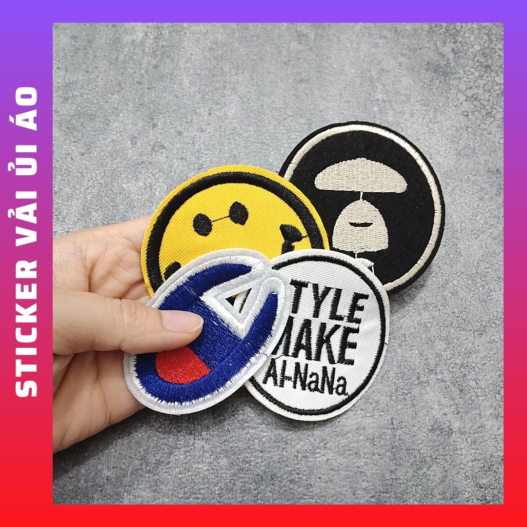 Sticker Patch Ủi Quần Áo,BALO phụ kiện thời trang dùng để trang trí quần áo !