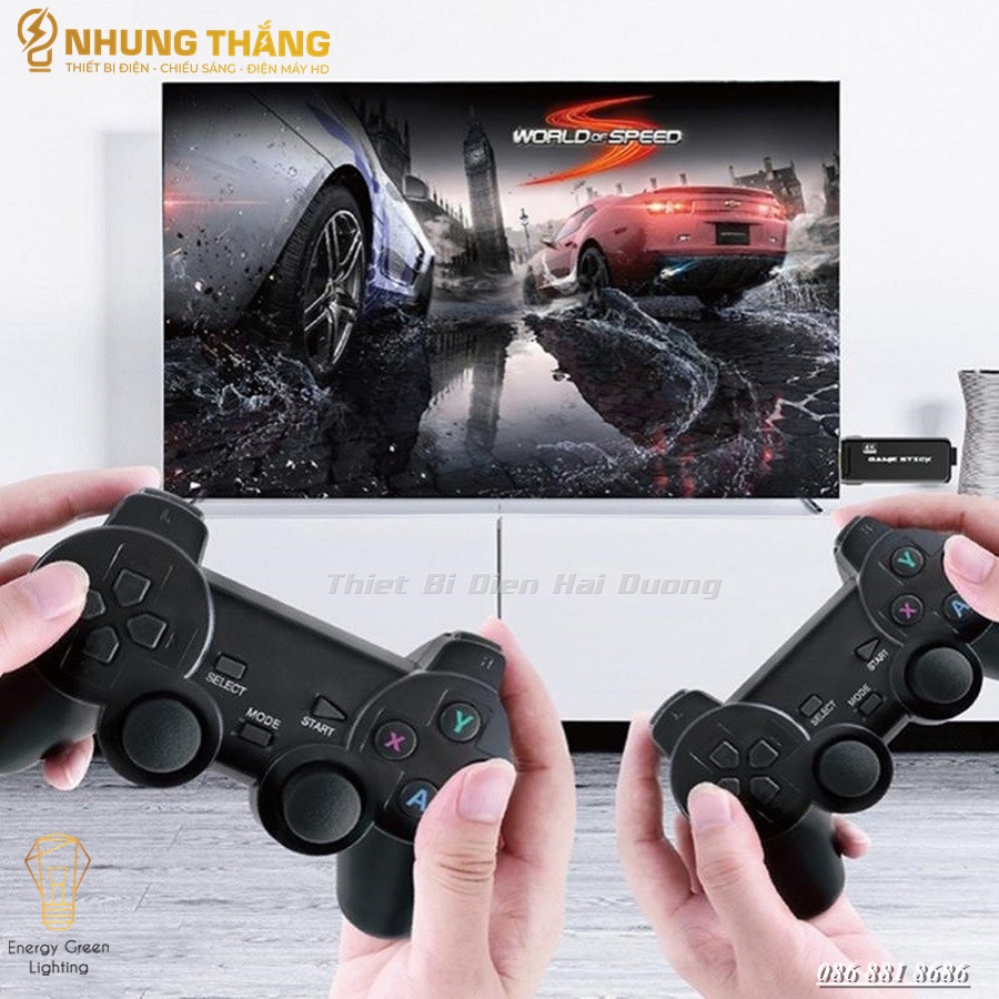 Máy Chơi Game Stick 4K MG-F10 - Kết Nối Không Dây WIFI 2.4G - HDMI TV 13000 Trò Chơi - Thẻ Nhớ 64gb - CÓ VIDEO