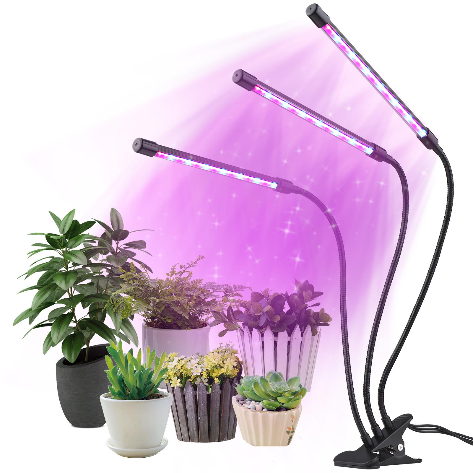 Đèn Quang Hợp Dải Đèn 63 Đèn Led Cho Cây Trồng 10 Mức Độ Mờ 3/9 / 12H Hẹn Giờ 3 Chế Độ Chiếu Sáng