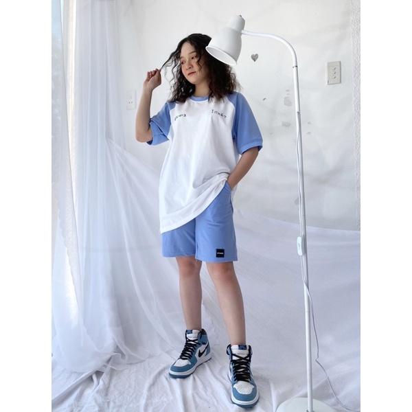Set Quần Short + Áo Phông Like Ullzang , Bộ Short Đùi - Set bộ áo và quần short dưới 65kg tabistore - I LIKE, Đồ Bộ Mặc Nhà Dạo Phố Chất Thun Cotton I LIKE Tay Phối Raplang Trẻ Trung Năng Động