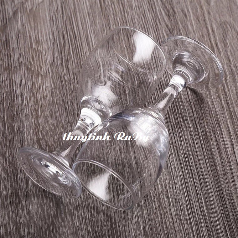 Bộ 6 ly thủy tinh ruby uống rượu vang cao cấp mã 3966 dung tích 230ml