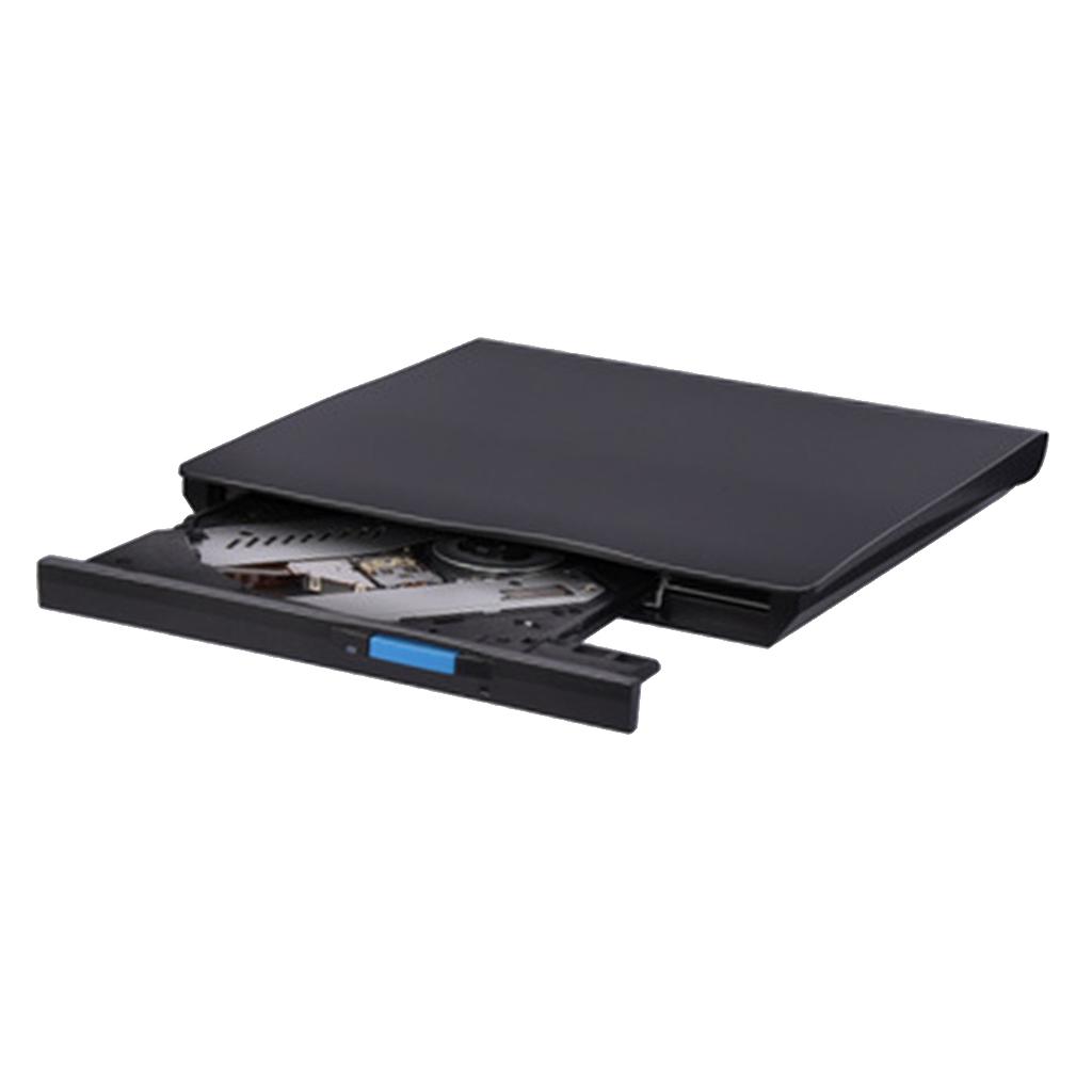 External USB 2.0 DVD-RW Burner Writer CD Player for Laptop Desktop PC Black