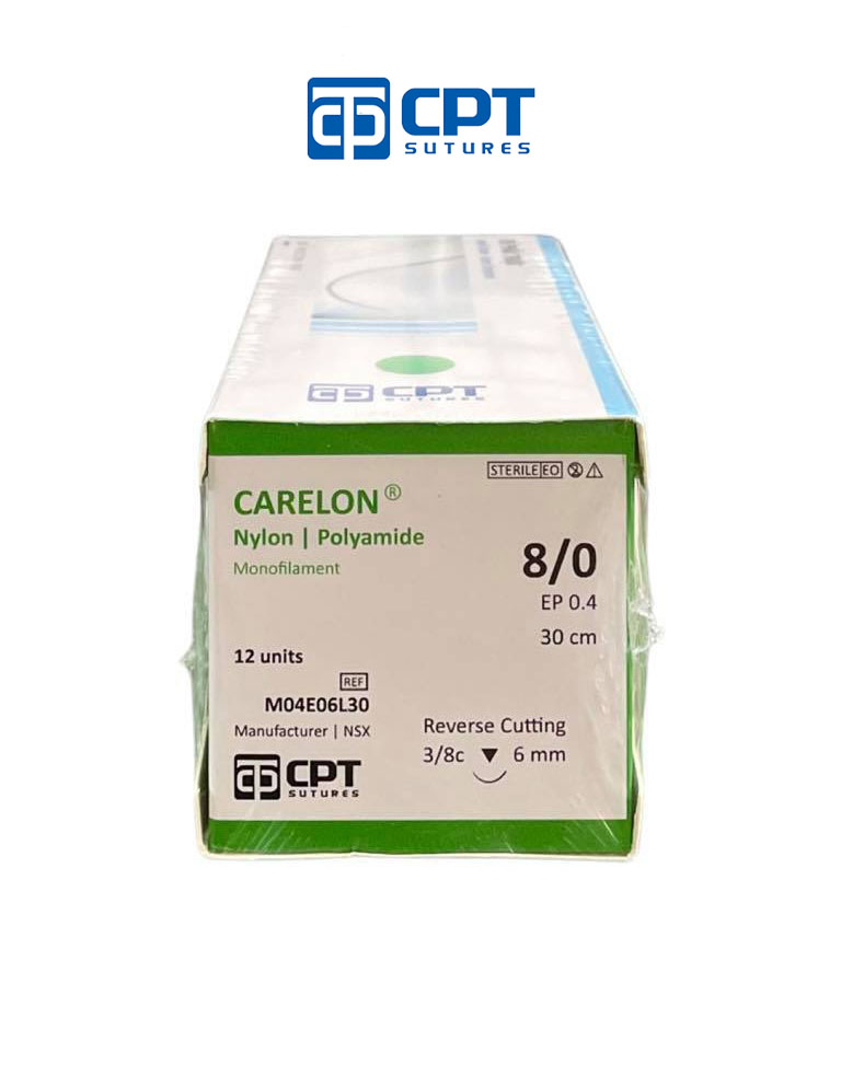 Chỉ phẫu thuật không tiêu CPT Carelon Nylon số 8/0 - M04E06L30